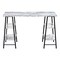 Homeroots 47" White and Black Wood and Metal Sled Computer Desk 489848 - alternate 8