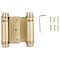 Prosource Spring Hinge, Steel, Satin Brass, Tension Pin, 180 deg Range of Motion, Screw Mounting, 12 lb LR-024-LPS - alternate 1