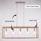 Vaxcel Pratt 5-Light Linear Chandelier, Two-Tone Brushed Nickel, Farmhouse Cage, 34-In. Wide H0332 - alternate 7
