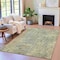 Homeroots 9' X 12' Pewter And Beige Abstract Washable Indoor Outdoor Area Rug 630535 - alternate 4