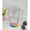 Homeroots 2.5 Clear and Rainbow Diamond Acrylic Pitcher 523324 - alternate 9