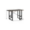 Homeroots 49" Taupe and Black Computer Desk 355718 - alternate 4