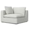 Homeroots 125" Gray Fabric Modular Sofa With Brown Legs 641021 - alternate 6