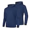 Protectx Sun Protection Hoodie, Polyester, Navy Blue, M, 2 PK HD-APL130-NV-02-M - alternate 1