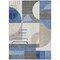 Homeroots 5' X 8' Blue Gray And Ivory Geometric Washable Indoor Outdoor Area Rug 617975 - alternate 8