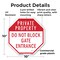 Signmission Private Property Do Not Block Gate, 10 Inch X 10 Inch, Plastic Sign OC-P-10-134 - alternate 7