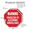Signmission Warning Protected by Electronic Sur, 10 inch X 10 inch, Vinyl Decal, 2PK OC-D-2PACK-10-332 - alternate 3