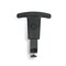 Homeroots Black Adjustable Armrests Chair Frame 372434 - alternate 1