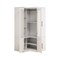 Homeroots 71" White Wood Four Door Corner Combo Dresser 617973 - alternate 14