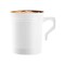 Smarty Had A Party 8 oz. White with Silver Edge Rim Round Plastic Coffee Mugs (120 Mugs), 120PK 6934-WHS-CASE - alternate 9
