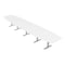 Skutchi Designs 18ft Conference Table With Power Unit | 18 Person Modular Boat Meeting Table | Harmony Series HAR-BOT-48X216-T-W960-NA - alternate 1