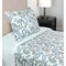 Homeroots Blue and Green Twin Cotton Blend 0 Thread Count Washable Duvet Cover Set 528454 - alternate 1