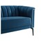 Homeroots 76" Blue Sofa With Silver Legs 480905 - alternate 8