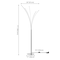Jonathan Y Fuochi 71" Modern Minimalist Metal 5-Branch Arc Dimmable Integrated LED Floor Lamp w/Remote Control,  JYL1708A - alternate 11