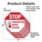 Signmission Stop Temperature Check Station, 4 inch X 4 inch, Vinyl Decal, 5PK OC-D-5PACK-4-199 - alternate 4
