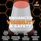 Xpose Safety Traffic Safety Cone, PVC, 18 in Height, 11 in Length, Orange RC18-6-X - alternate 7