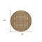 Homeroots 8' Orange Taupe And Beige Round Moroccan Washable Indoor Outdoor Area Rug 577213 - alternate 7