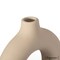 Uniquewise 9-Inch Large and 5-Inch Small Decorative Hollow Ceramic Donut Table Vase - Handmade,  QI004733.2 - alternate 9