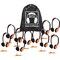 Hamiltonbuhl Sack-O-Phones, 10 Personal Headphones in a Carry Bag, Orange, 10PK SOP-HA2ORG - alternate 1