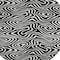 Homeroots 8' Black And Ivory Round Abstract Washable Indoor Outdoor Area Rug 598952 - alternate 7
