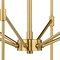 Vaxcel Kedzie 6 Light 2 Tier Brass Mid-Century Modern Chandelier H0178 - alternate 7