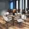 Regency Square Kee Breakroom Table W/ 4 Zeng Stack Chairs, 42 in W, 42 in L, Noble Oak TB4242NOBPBK44GY - alternate 7