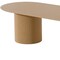 Homeroots 86" Natural Wood Double Pedestal Base Oval Dining Table 720679 - alternate 4
