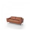 Homeroots 80" Brown Genuine Leather Sofa With Silver Legs 480920 - alternate 4