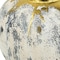 Homeroots 12" Gray Ivory And Gold Modern Abstract Ceramic Table Vase 574217 - alternate 6