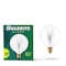 Bulbrite 15W Dimmable Clear G16.5 Incandescent Light Bulbs, Candelabra E12 Base, 2700K, 40PK 861172 - alternate 3
