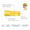 Interstate Pneumatics 1/4 in x 50 ft Rhino PolyFlex Yellow Polyurethane Hose With 1/4 in Brass Coupler and Steel Plug HU54-050H44BS - alternate 6