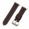Elegani Nylon Band Compatible with Apple Watch 41mm, Brown/White, Silver/Black/Rose Gold/Yellow Gold Buckle NLPAM-BRNWHT-41 - alternate 1