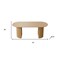 Homeroots 79" Brown Solid Wood Double Pedestal Base Oval Dining Table 720462 - alternate 5