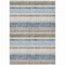Homeroots 5' X 8' Navy Blue And Beige Striped Washable Indoor Outdoor Area Rug 632228 - alternate 8