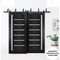 Sartodoors Slab Barn Door Panel 36x80 inches Black Solid Core Modern Interior QUADRO4088S-BLK-36 - alternate 4