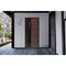 Vdomdoors Front Exterior Prehung Steel Door Ronex0162 Red Oak Entry Metal Modern Painted W36xH80 Right hand RONEX0162EXD-RED-W36 x H80-RH-I - alternate 6