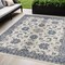 Homeroots 5' X 7' Ivory And Blue Floral Indoor Outdoor Area Rug 572635 - alternate 8
