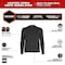 Milwaukee Tool Heated Baselayer Top, Black/Gray, M M500B-21M - alternate 14