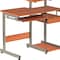 Homeroots 38" Oak Wood and Stainless Steel Computer Desk 723735 - alternate 9