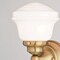 Vaxcel Huntley 1 Light LED Gold Brass Farmhouse Bathroom Vanity Wall Fixture White Schoolhouse Glass W0451 - alternate 10
