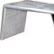 Homeroots 60" Silver Aluminum Writing Desk 489181 - alternate 4