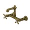 Kingston Brass Double-Handle Wall Mount Bathroom Faucet, Antique Brass KS7253AX - alternate 1