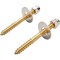 Prosource Screw Set, Brass, For Use to Attach Toilet to Flange 24448-3L - alternate 1