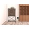 Homeroots 33in Brown Solid Wood Two Door Carved Wine Cabinet 489014 - alternate 5