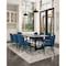 Manhattan Comfort Hillman Dining Side and Arm Chairs in Light Blue, PK8 6-DC087-BL - alternate 1