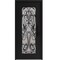 Vdomdoors Aluminum Door Iron 1601 Black Entry Steel Metal Classic Painted 36 x 80 (36 x 80)-Left Inswing IRON1601EXD-BLK-W36xH80-LH-I - alternate 1