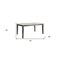 Homeroots 64" White And Gray Marble And Solid Wood Dining Table 319145 - alternate 5