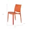 Homeroots Set of Four Orange Heavy Duty Plastic Outdoor Stacking Dining Chairs, 4PK 565215 - alternate 6