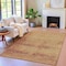 Homeroots 9' X 12' Copper And Ivory Geometric Washable Indoor Outdoor Area Rug 630499 - alternate 6