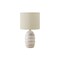 Monarch Specialties Lighting, 17"h, Table Lamp, Ivory Ceramic, Beige Shade, Contemporary, Modern I 9789 - alternate 1